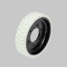 法兰安装 - 6寸铸铁聚氨酯人字纹路