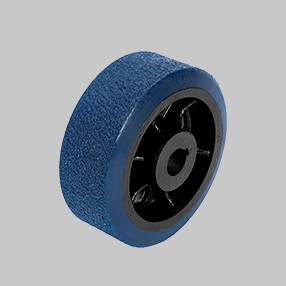 键槽安装 - 5寸铸铁聚氨酯咬花胎面